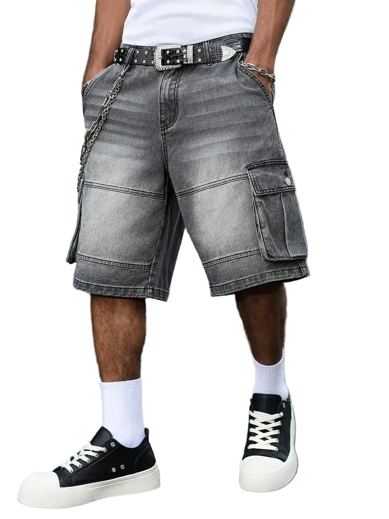 Men's Cargo Shorts with Flap Pockets