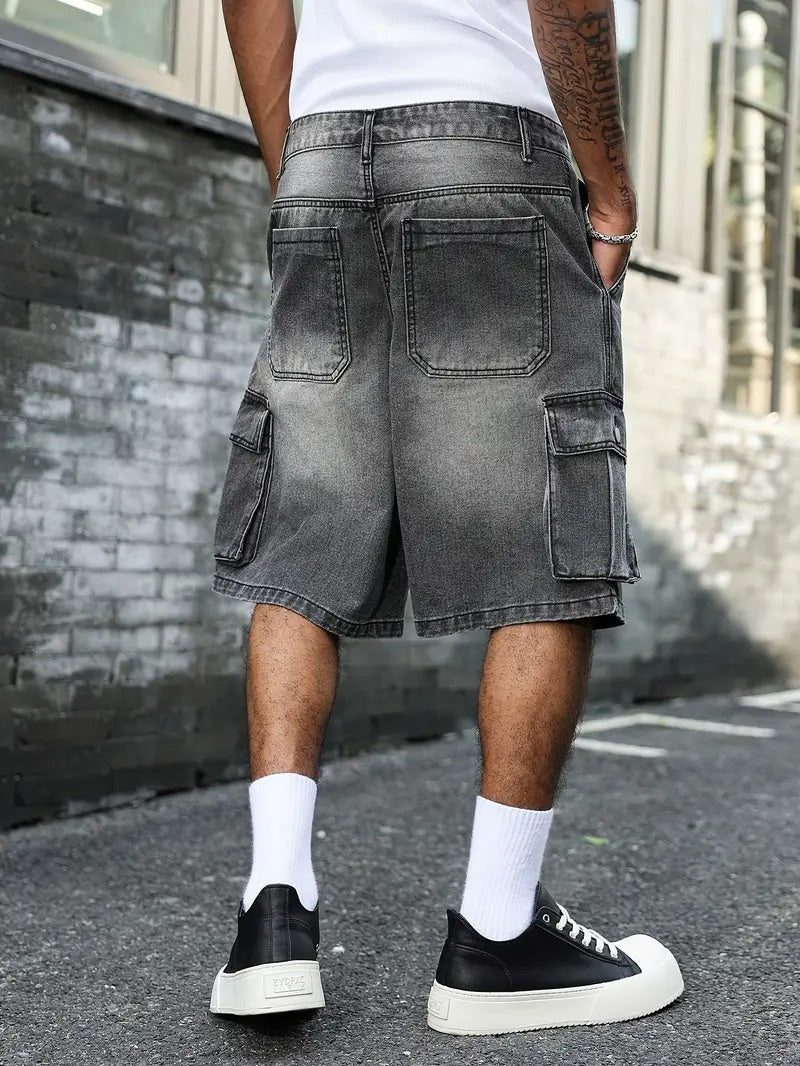 Men's Cargo Shorts with Flap Pockets