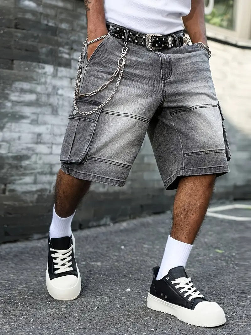 Men's Cargo Shorts with Flap Pockets